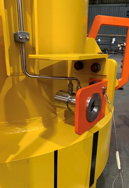 Tube run supported and secured to the tooling body ahead of pressure testing